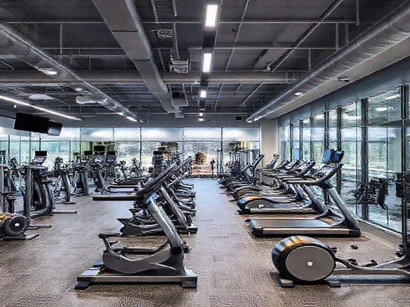 An abstract, dynamic visualization of interconnected data streams and neural pathways, rendered in vibrant neon green and digital gold against a deep, dark blue-grey background with subtle metallic accents. The visualization forms a complex, organic yet structured network, representing the synergy between human physiology, data-driven insights, and technological innovation.